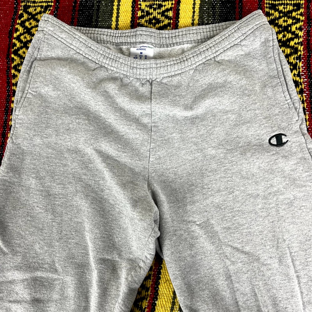 gray champion sweatpants size medium